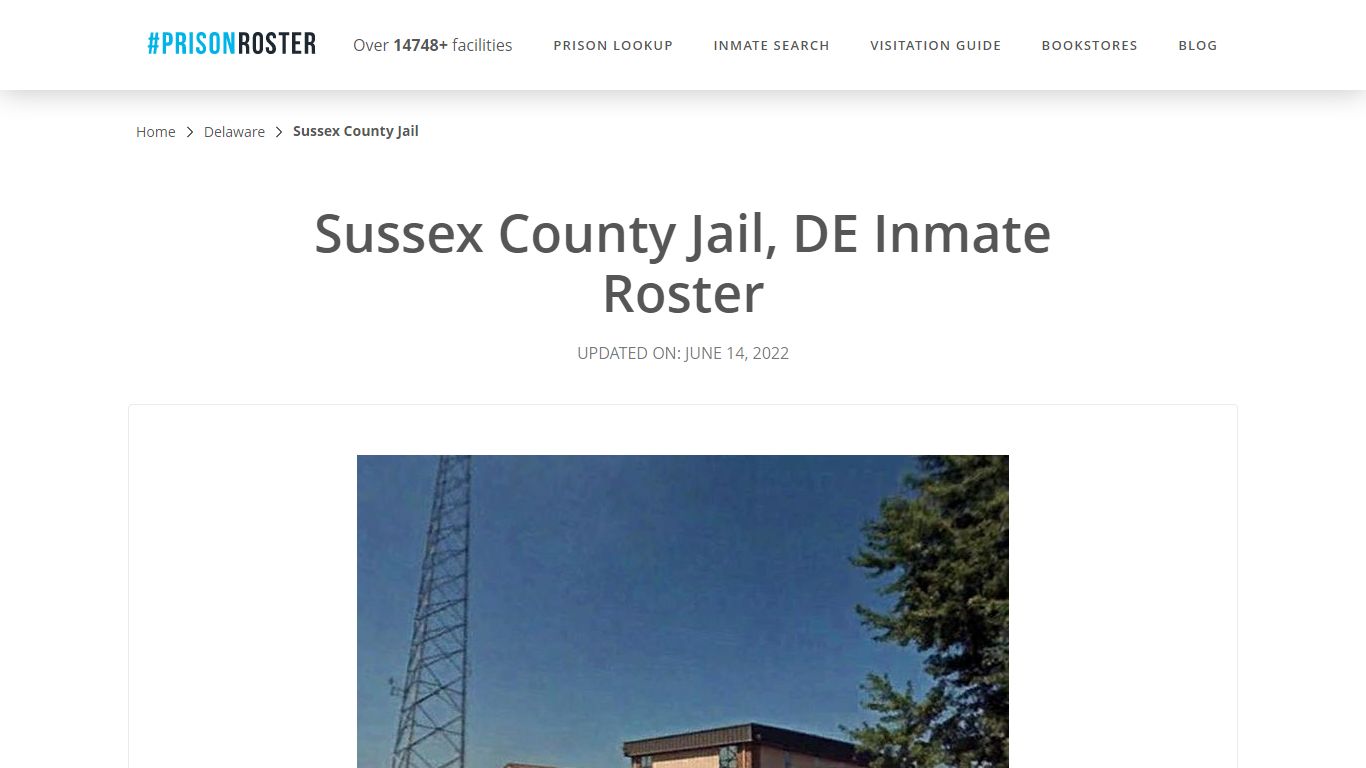 Sussex County Jail, DE Inmate Roster